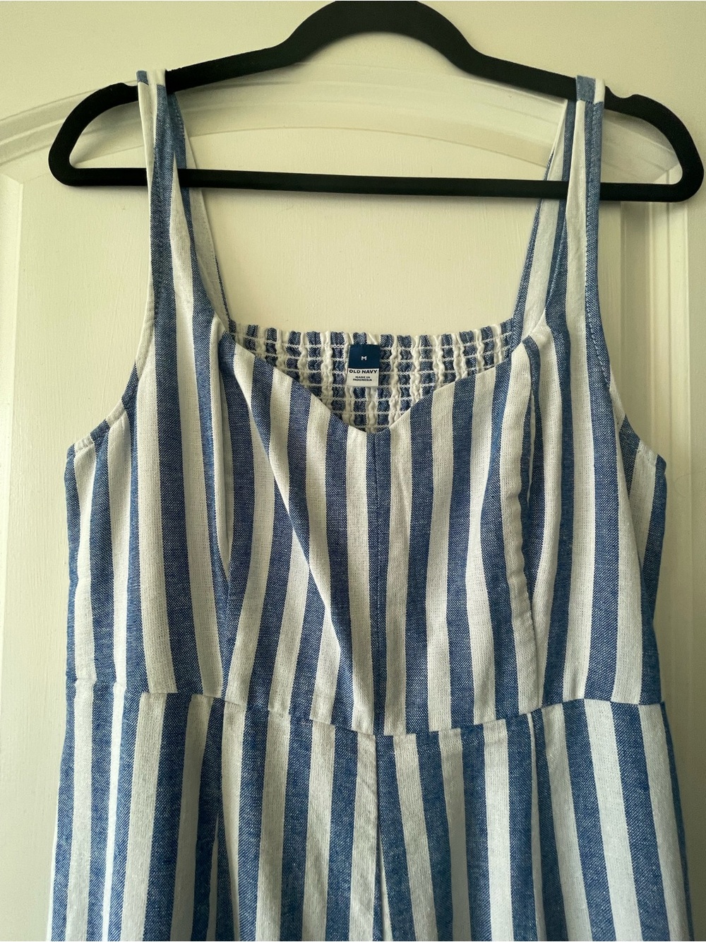 Old Navy Blue and White Striped dress medium